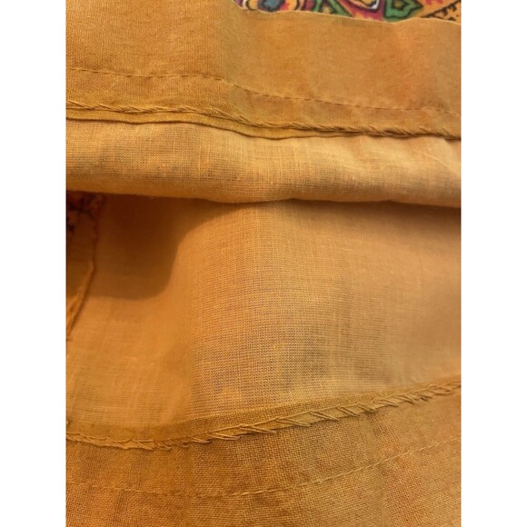Vtg 70s Boho Tunic Dress Women’s M Multicolor Paisley Print Festival Mod Chic - Picture 12 of 12